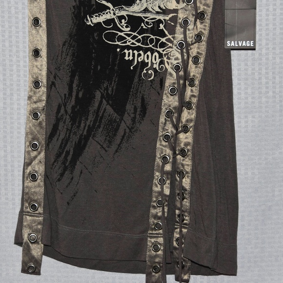 Salvage Small Mixed Media Jersey Summer Dress S NE - Picture 5 of 9